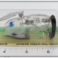 Heddon Clear Blue Eyes With Dice Crazy Crawler Mouse On Card