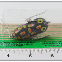 Heddon Glo Black Frog Tiny Crazy Crawler On Card