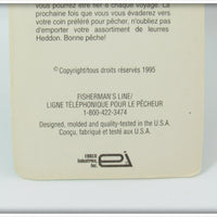 Heddon Glo Black Frog Tiny Crazy Crawler On Card