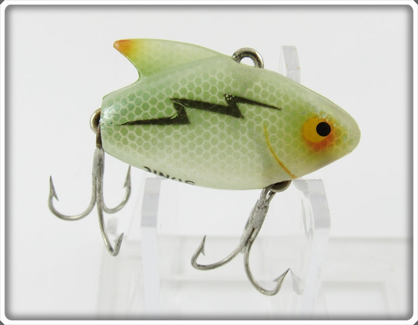 Vintage Heddon Transparent Green Scale Sonic Lure