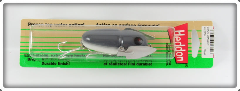 Heddon Grey Mouse Crazy Crawler Lure On Card