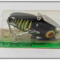 Heddon Black Red Wings Crazy Crawler On Card