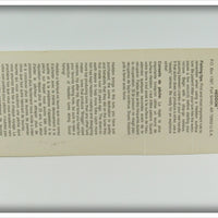 Heddon Red & White Shore Tiny Crazy Crawler On Card