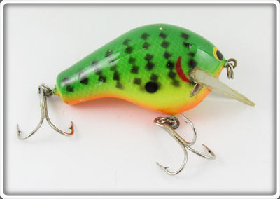 Bagley Green Crayfish On Chartreuse Balsa B I BB1 Lure 