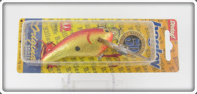Bagley Red On Gold Foil Diving Killer B II KB2 Lure On Card