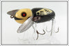 Heddon Black White Head Crazy Crawler