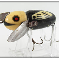 Heddon Black White Head Crazy Crawler