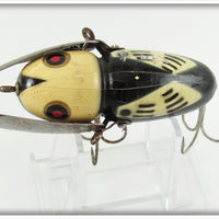 Heddon Black White Head Crazy Crawler
