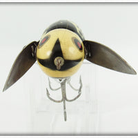 Heddon Black White Head Crazy Crawler