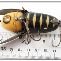 Heddon Black White Head Crazy Crawler
