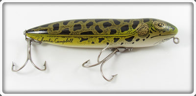 Vintage Heddon Charlie Campbell Natural Frog Zara Spook Lure 