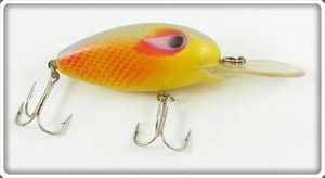Vintage Strike King Yellow & Red Scale Psycho Scout Lure 