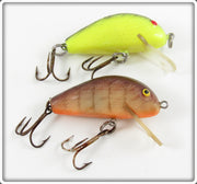 Norman Chatreuse & Brown Striped Quarterback Lure Pair 