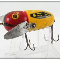 Heddon Yellow Red Head Fat Head Crazy Crawler