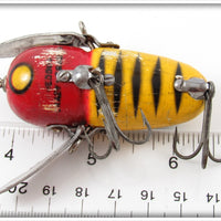 Heddon Yellow Red Head Fat Head Crazy Crawler