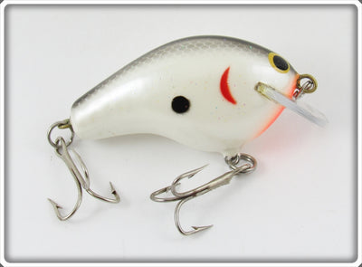 Bagley Black On White Shad With Glitter Balsa B II BB2 Lure 