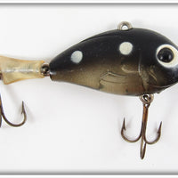 Vintage Brook's Black White Spots Buzzer Lure 