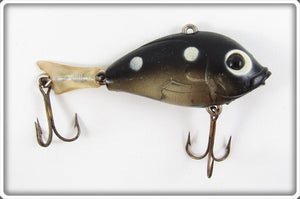 Vintage Brook's Black White Spots Buzzer Lure 