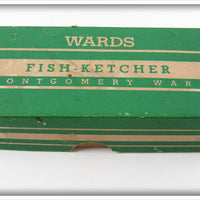 Vintage Montgomery Ward Green Wards Fish Ketcher Lure Box