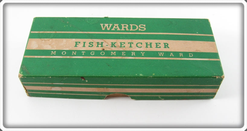 Vintage Montgomery Ward Green Wards Fish Ketcher Lure Box