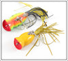 Arbogast Fire Tiger & Yellow Shore Hula Popper Pair