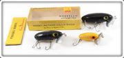 Arbogast Black & Yellow Shore Jitterbug Lure Lot With One Box 