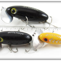 Arbogast Black & Yellow Shore Jitterbug Lot With One Box