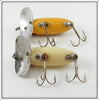 Arbogast Luminous & Yellow Silver Ribs Jitterbug Pair
