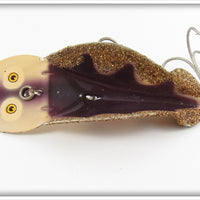 Vintage Buck Perry Purple & Gold Spoon Plug Lure 