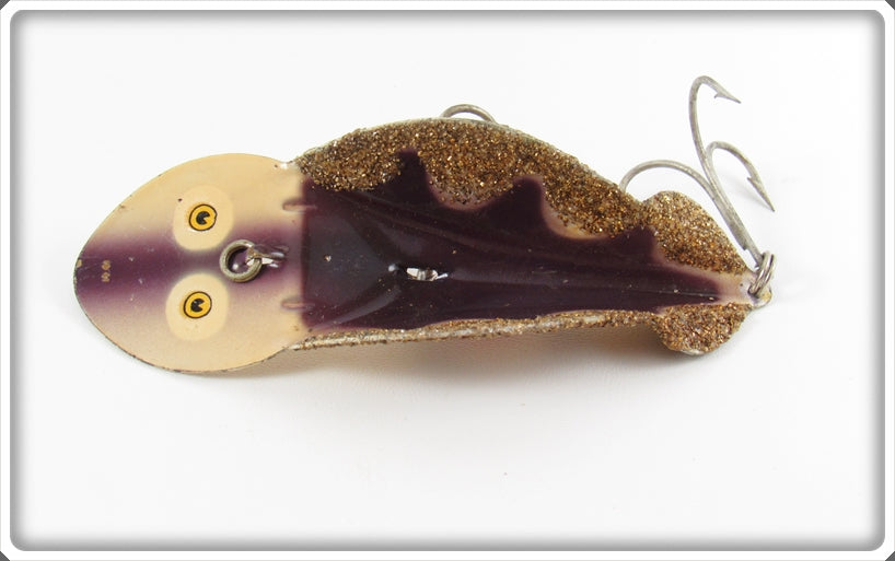 Vintage Buck Perry Purple & Gold Spoon Plug Lure 
