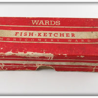 Vintage Montgomery Ward Red Wards Fish Ketcher Lure Box