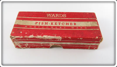Vintage Montgomery Ward Red Wards Fish Ketcher Lure Box