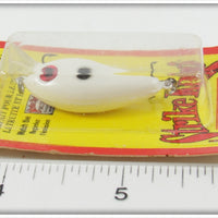 Strike King White Bitsy Minnow On Card