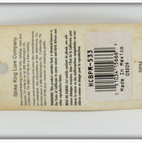 Strike King White Bitsy Minnow On Card