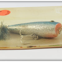 Arbogast Blue Flitter Blooper On Card