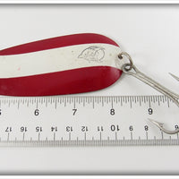 Vintage Lou Eppinger Red & White Huskie Junior Lure 