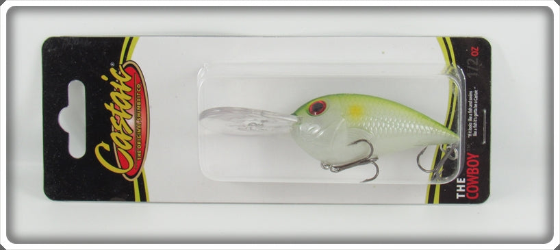 Castaic White & Green The Cowboy Lure On Card 