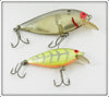 Bomber Yellow & Silver Scale Pinfish Lure Pair 