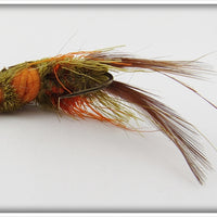 Deer Hair Green & Orange Fly Rod Crawdad