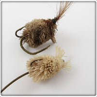 Deer Hair Brown & White Fly Rod Mouse Pair