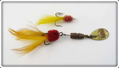Vintage Marathon Red Spin O Hawk Lure Pair 