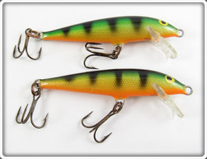 Rapala Perch Floating Minnow Lure Pair