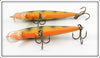 Rapala Perch Floating Minnow Pair