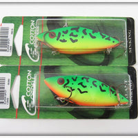 Cotton Cordell Firetiger Super Spot Lure Pair On Cards 