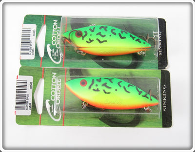 Cotton Cordell Firetiger Super Spot Lure Pair On Cards 