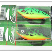 Cotton Cordell Firetiger Super Spot Lure Pair On Cards