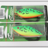 Cotton Cordell Firetiger Super Spot Lure Pair On Cards