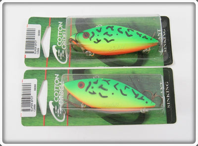 Cotton Cordell Firetiger Super Spot Lure Pair On Cards