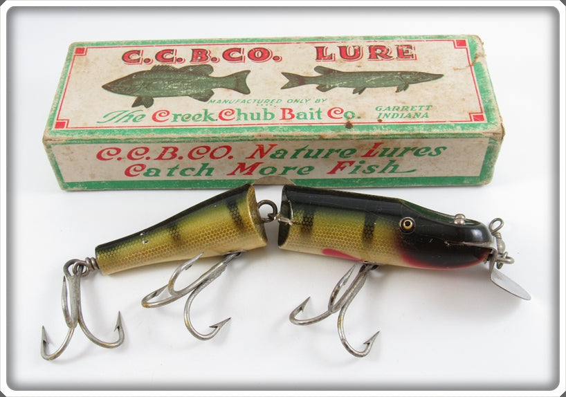 Vintage Creek Chub Perch Jointed Husky Pikie Lure In Box 