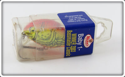 Vintage Mann's Chartreuse Crawdad Baby 1- Lure In Box